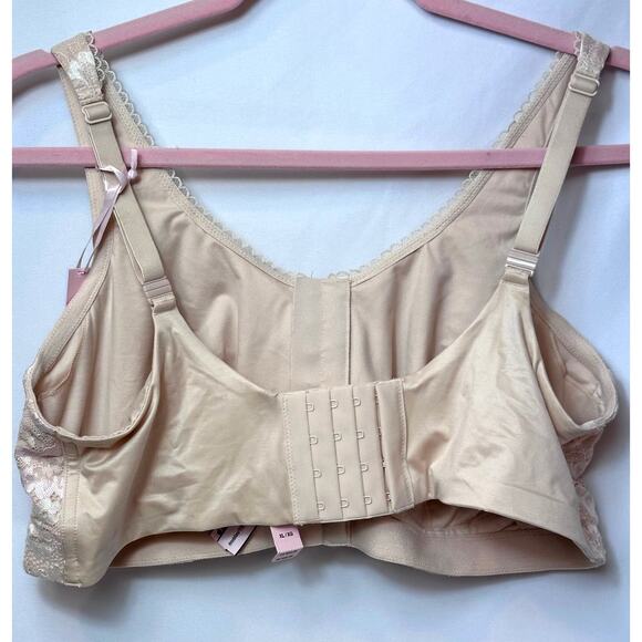 Body by Victoria Lace Mastectomy Bra Purest Pink Lace Overlay XL - Picture 6 of 16